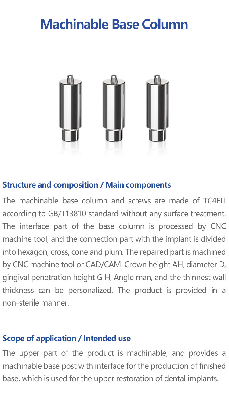 Machinable Base Column