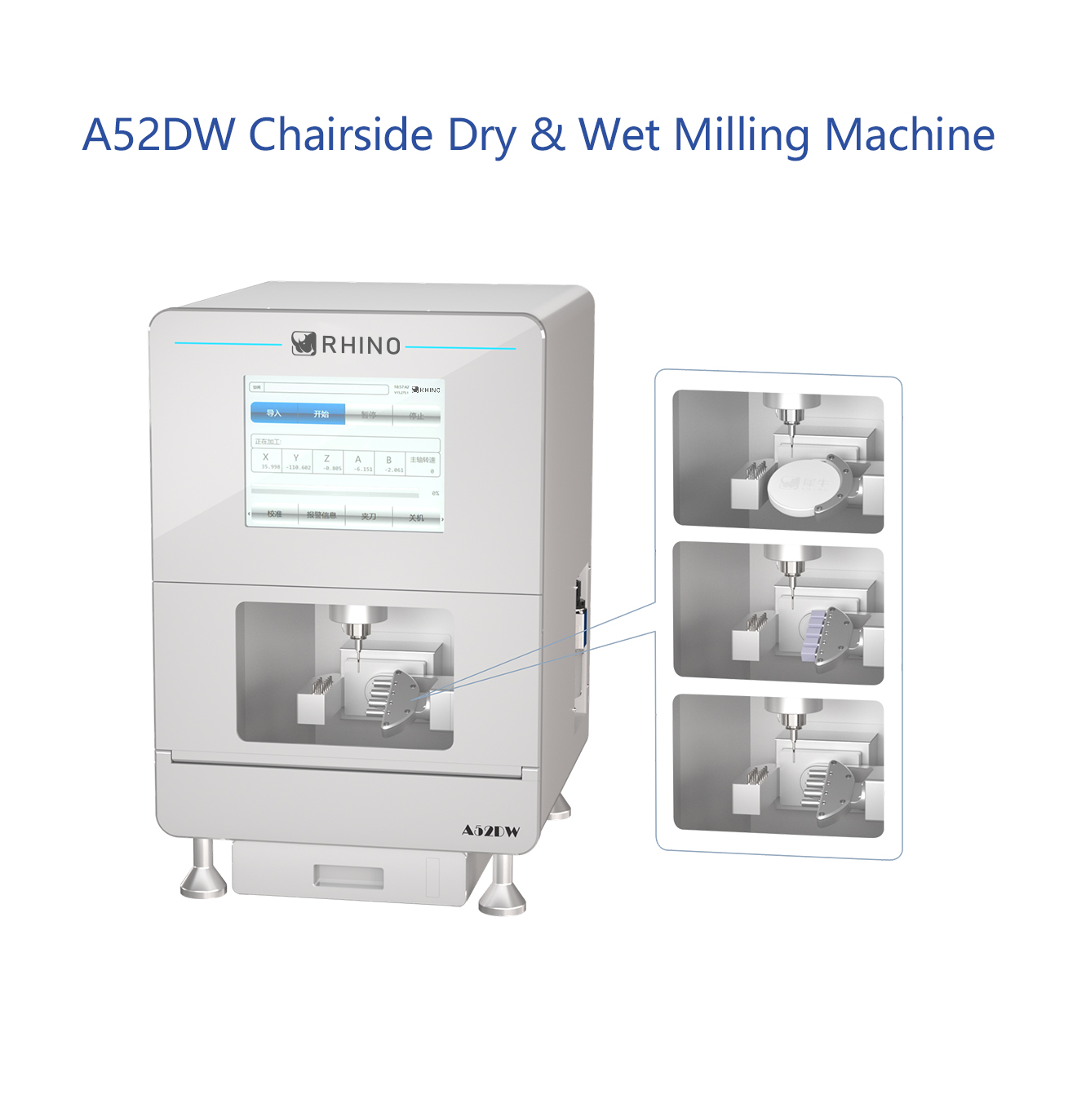 A52DW Chairside Dry & Wet Milling Machine